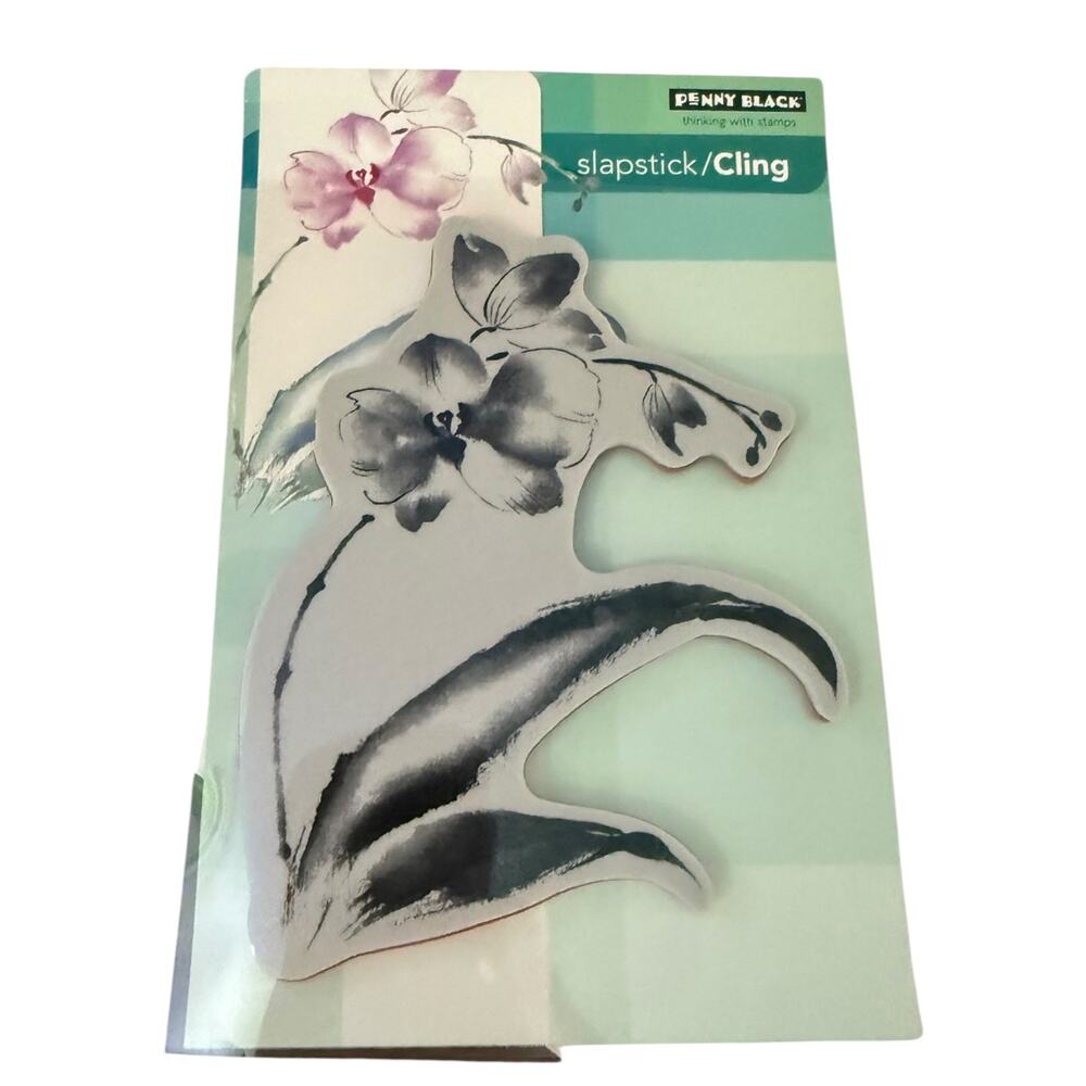 Penny Black Gentle Whisper Flower Large Cling Stamp